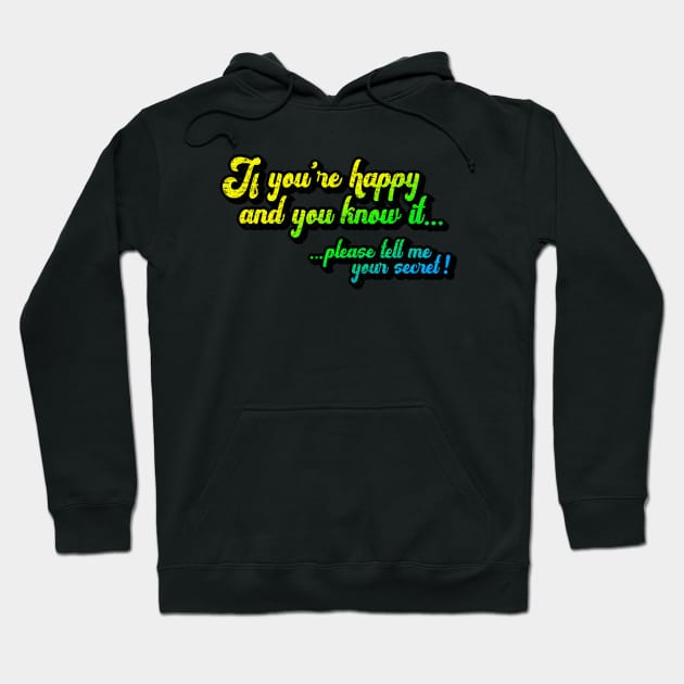 If you're happy and you know it tell me your secret (worn) [Rx-Tp] Hoodie by Roufxis